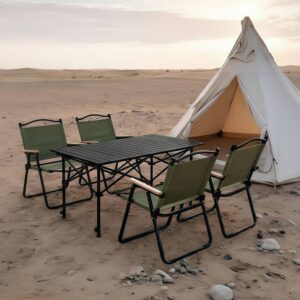 Matkalaud ja 4 tooli